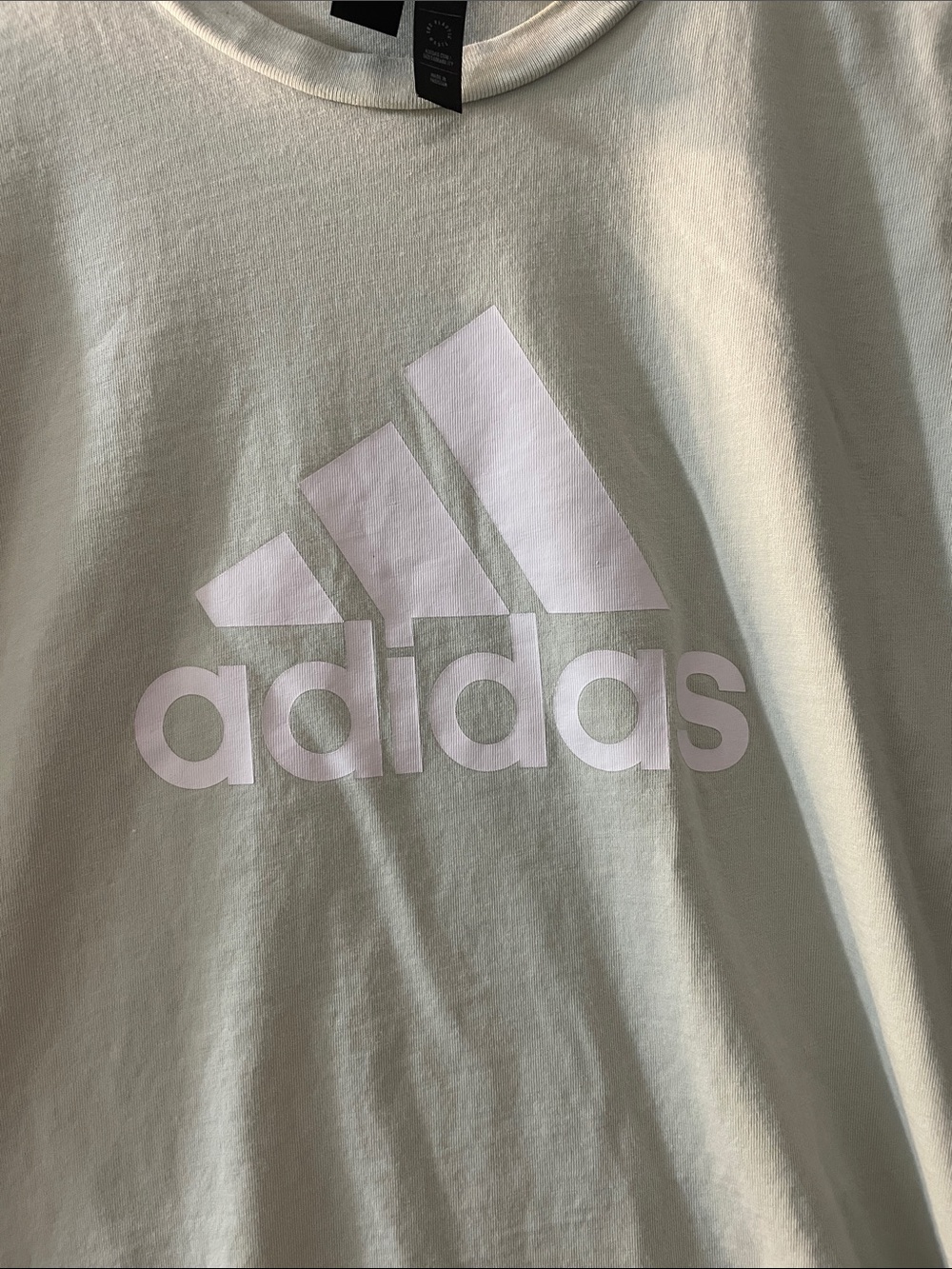 adidas ' Light Green Logo T-Shirt